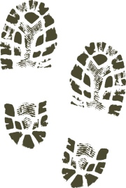 muddy footprints graphic